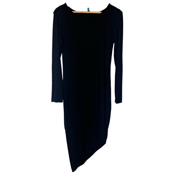 INDAH Black Long Sleeve High Low Dress Size Medium - Picture 3 of 8